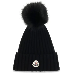 Black Wool Oves Aries Beanie