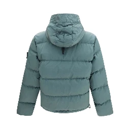 Bicolor Polyamide Full-Length Jacket