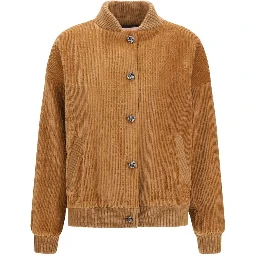Brown Cotton Bomber