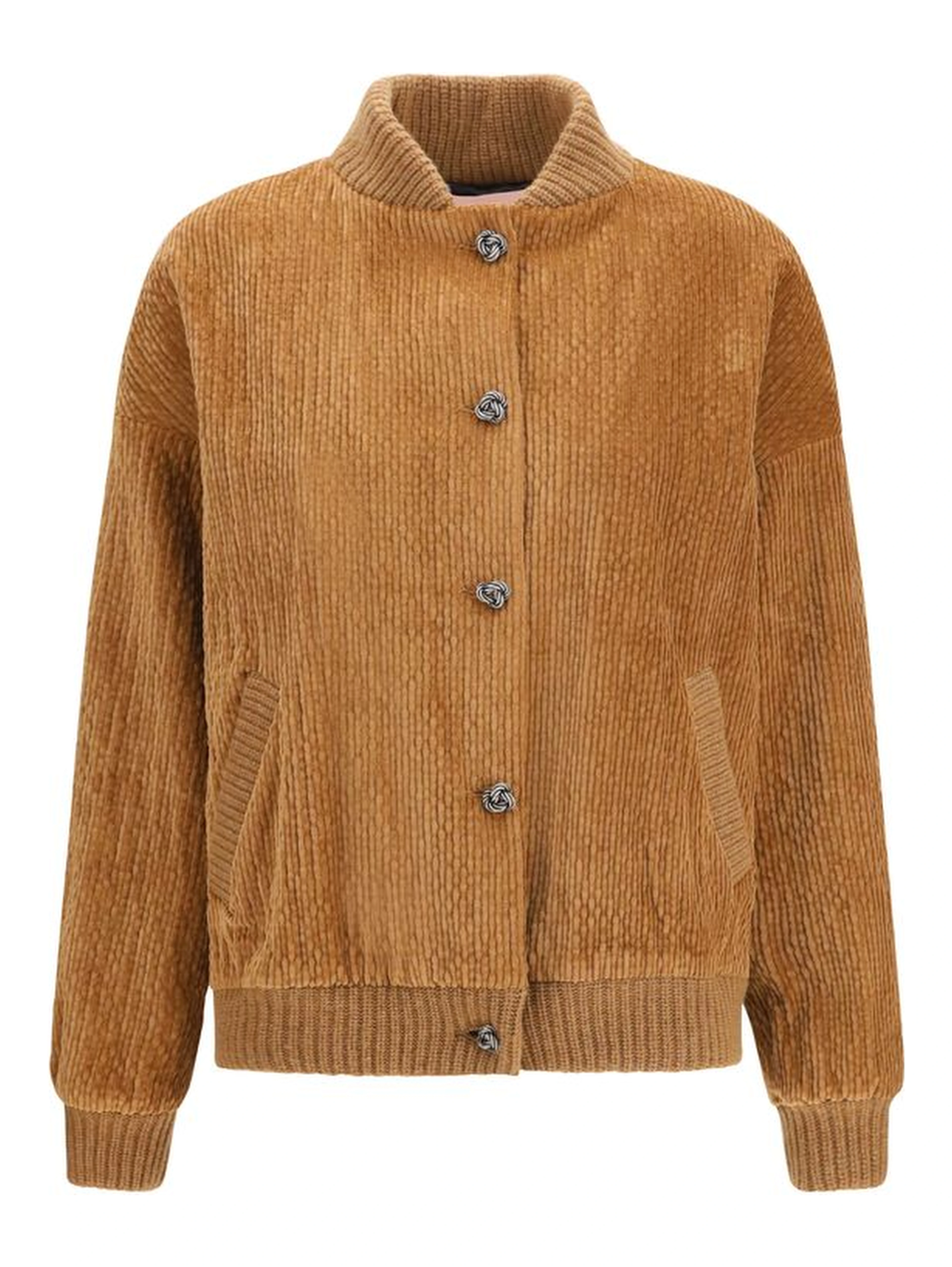 Brown Cotton Bomber