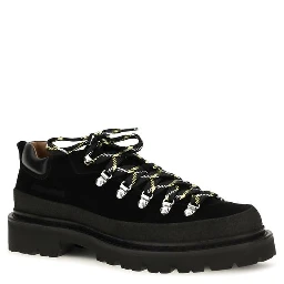 Black Calf Leather Bos Taurus Athletic Sneakers