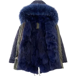 Blue Cotton Women's Jacket