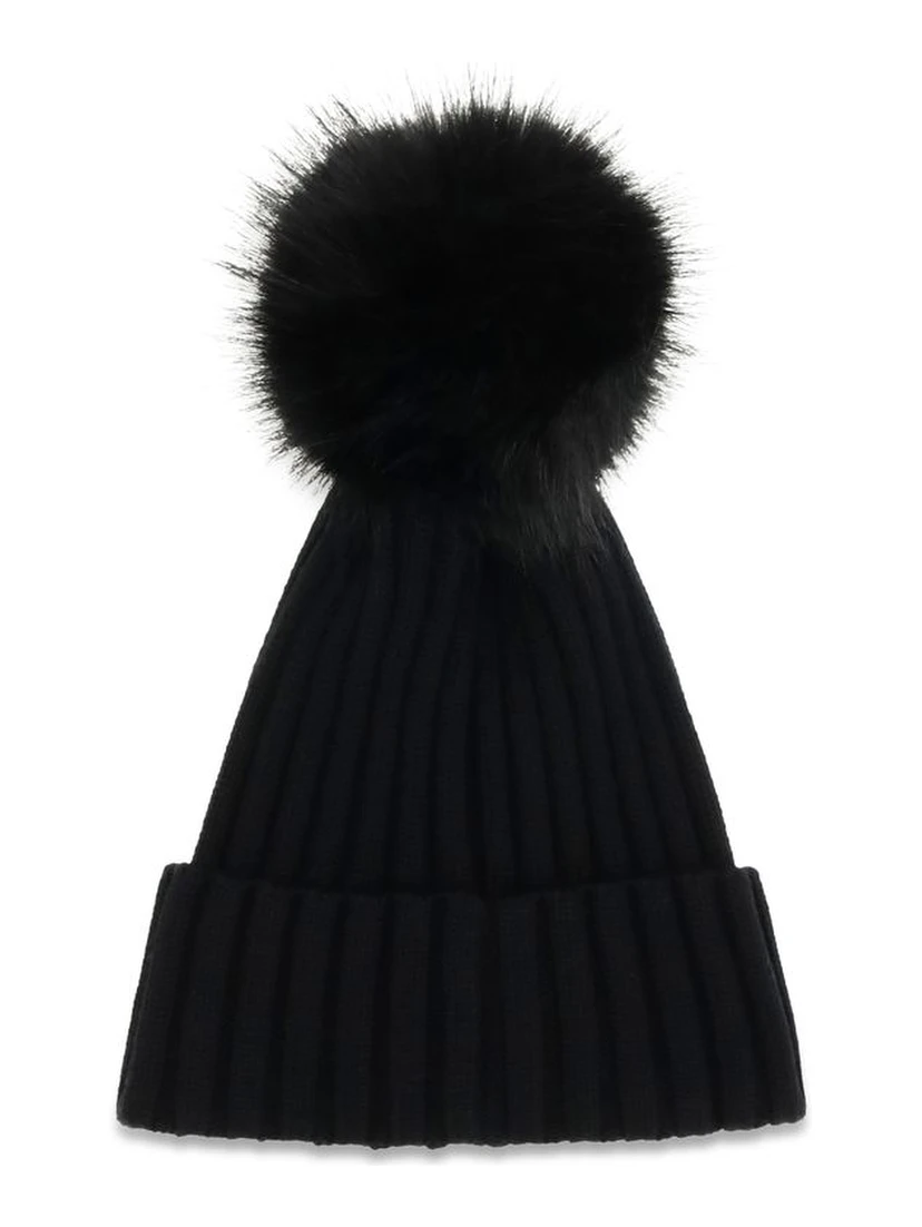 Black Wool Oves Aries Beanie