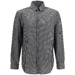 Gray Cotton Pattern Shirt