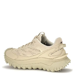 Beige Calf Leather Bos Taurus Athletic Sneakers