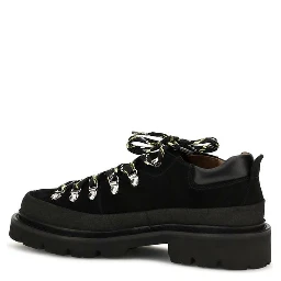 Black Calf Leather Bos Taurus Athletic Sneakers