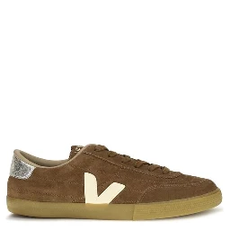 Brown Recycled Polyester Low Top Sneakers