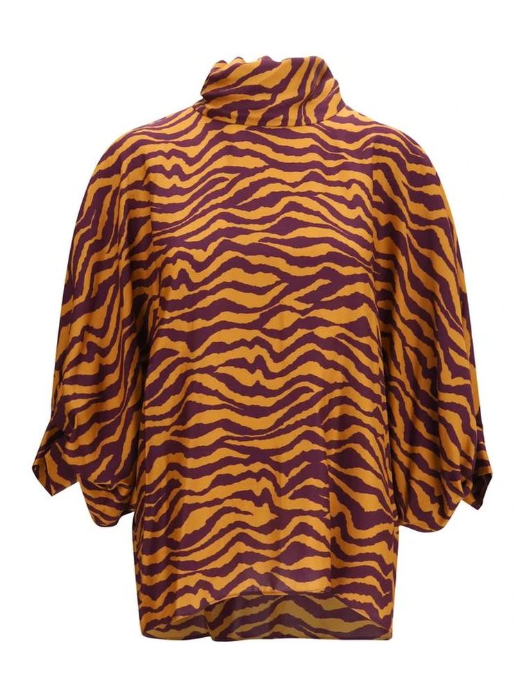 Orange Viscose Blouse