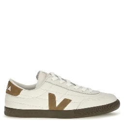 White Calf Leather Bos Taurus Low Top Sneakers