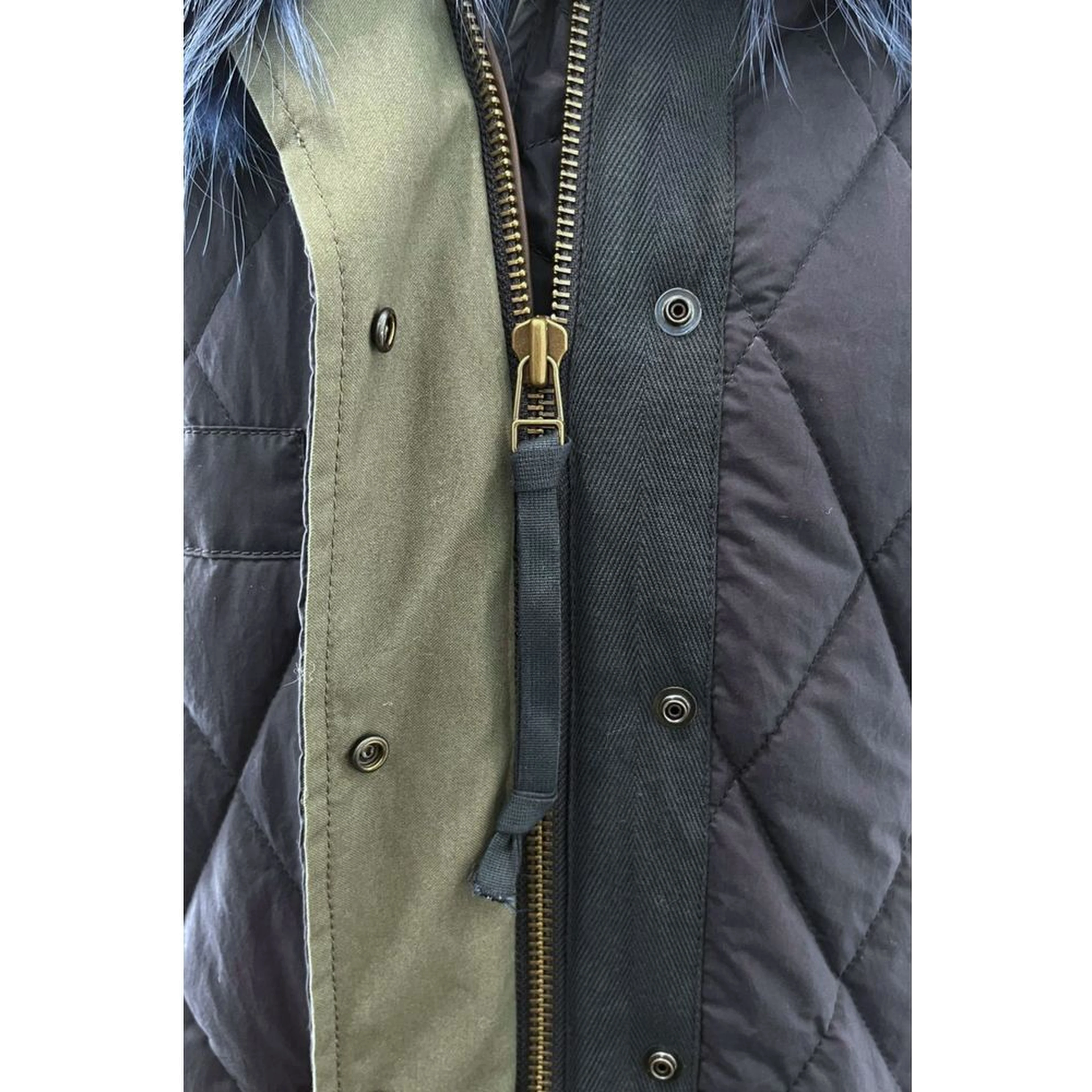 Blue Cotton Women's Jacket