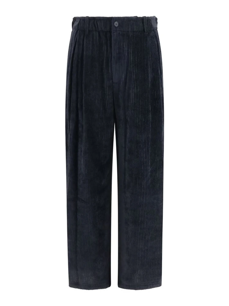 Black Viscose Casual Pants