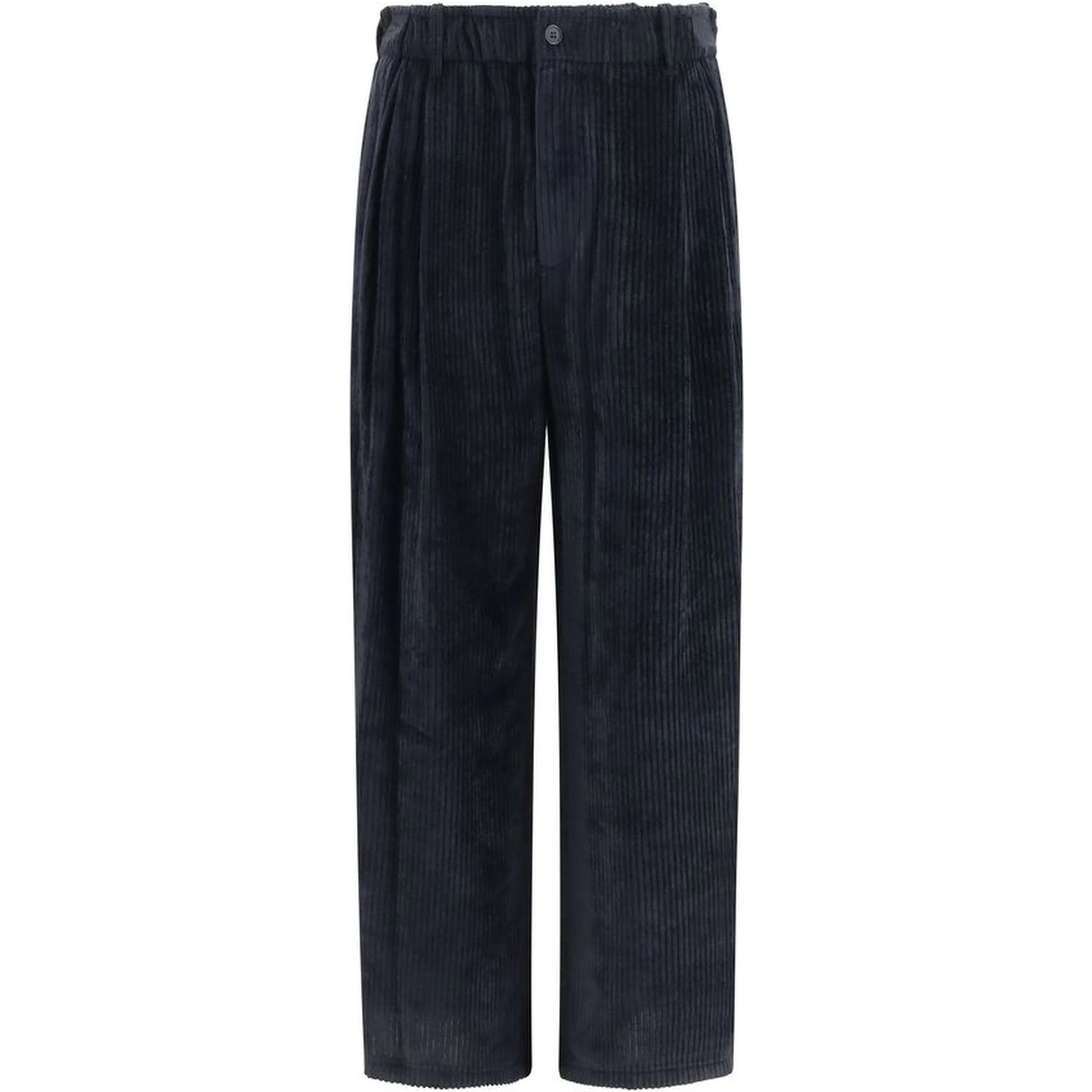 Black Viscose Casual Pants
