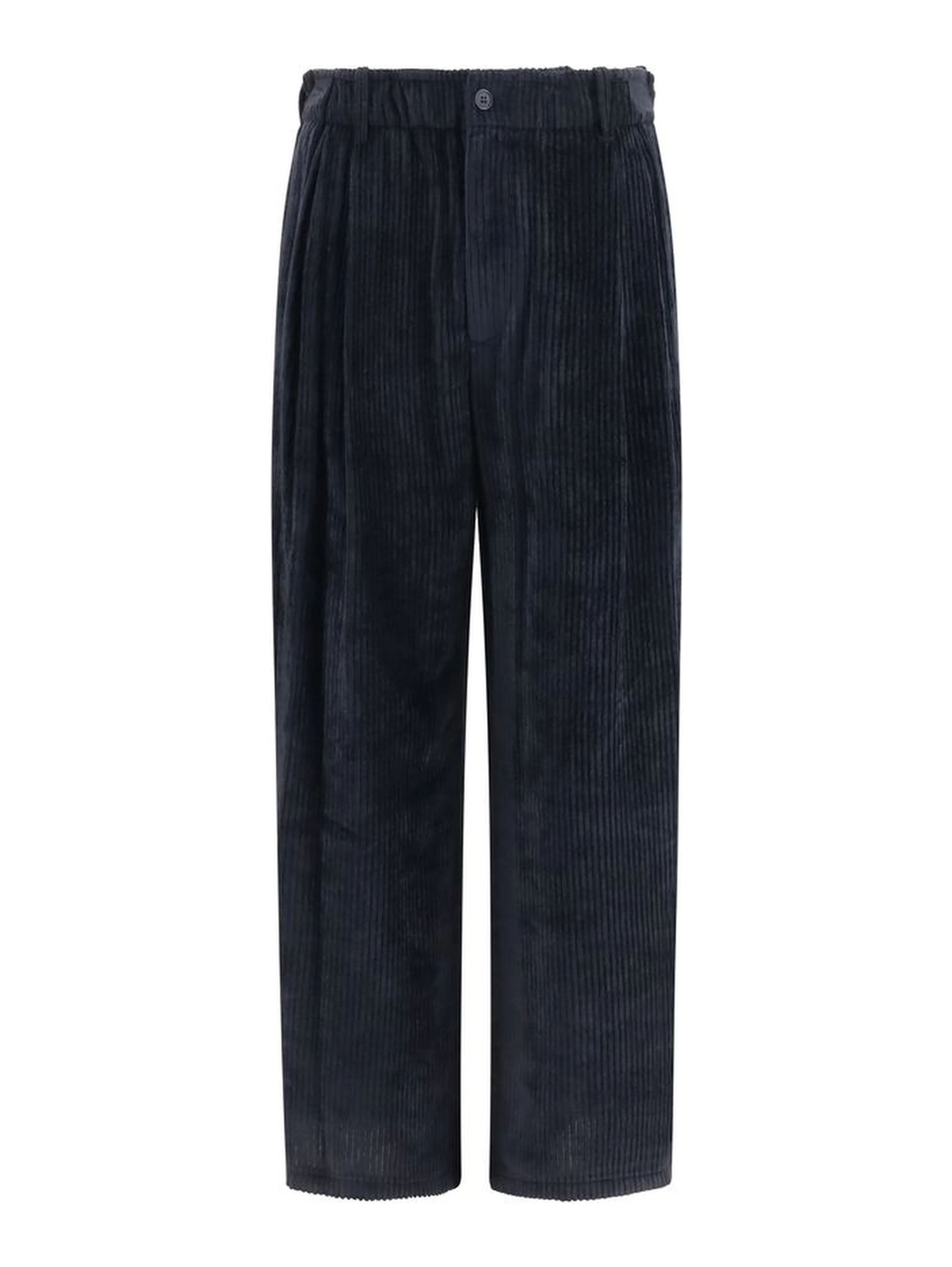 Black Viscose Casual Pants
