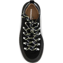 Black Calf Leather Bos Taurus Athletic Sneakers