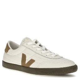 White Calf Leather Bos Taurus Low Top Sneakers