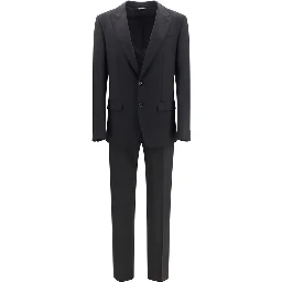 Black Wool Oves Aries Two-Piece Suit