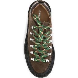 Brown Calf Leather Bos Taurus Lace-Up Boots