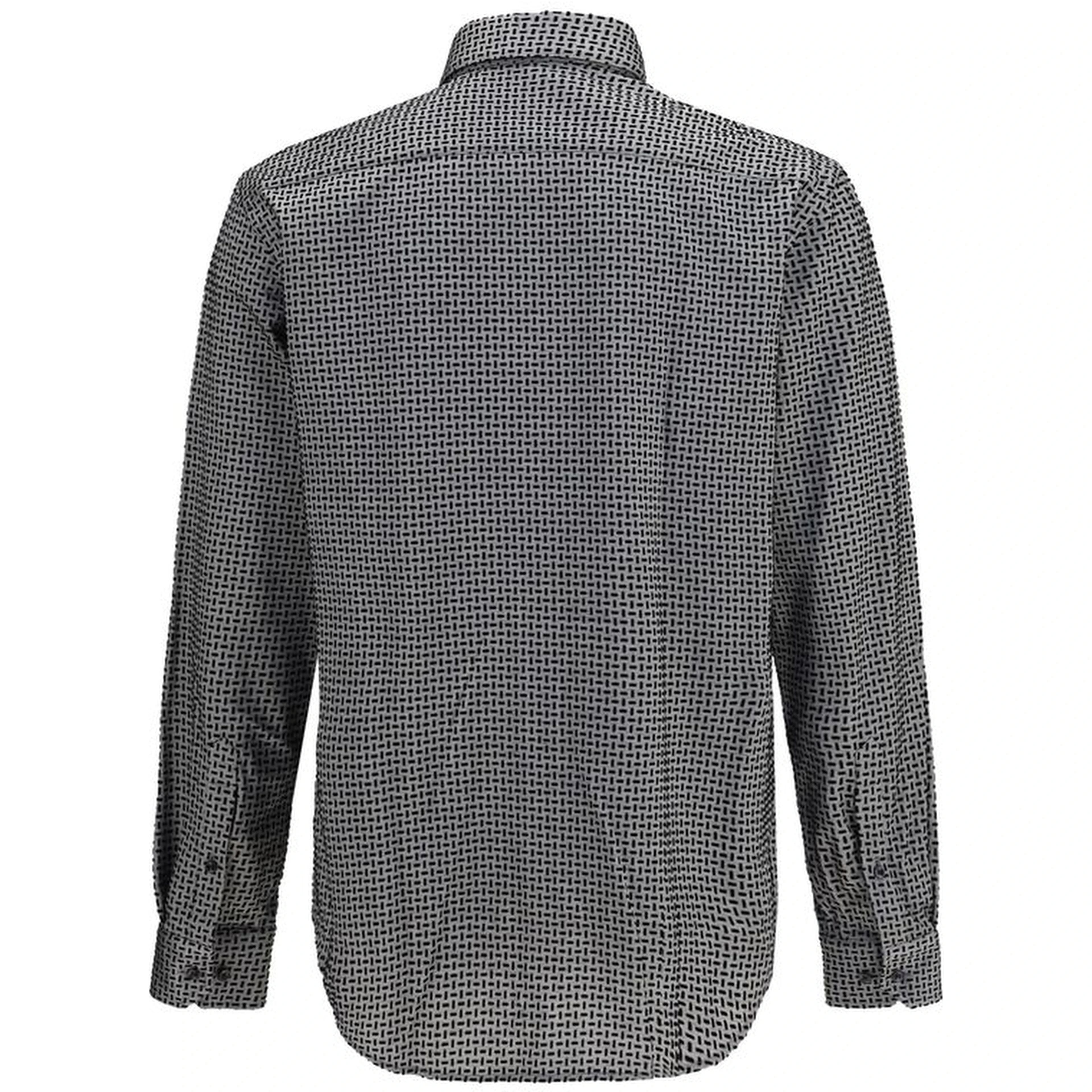 Gray Cotton Pattern Shirt