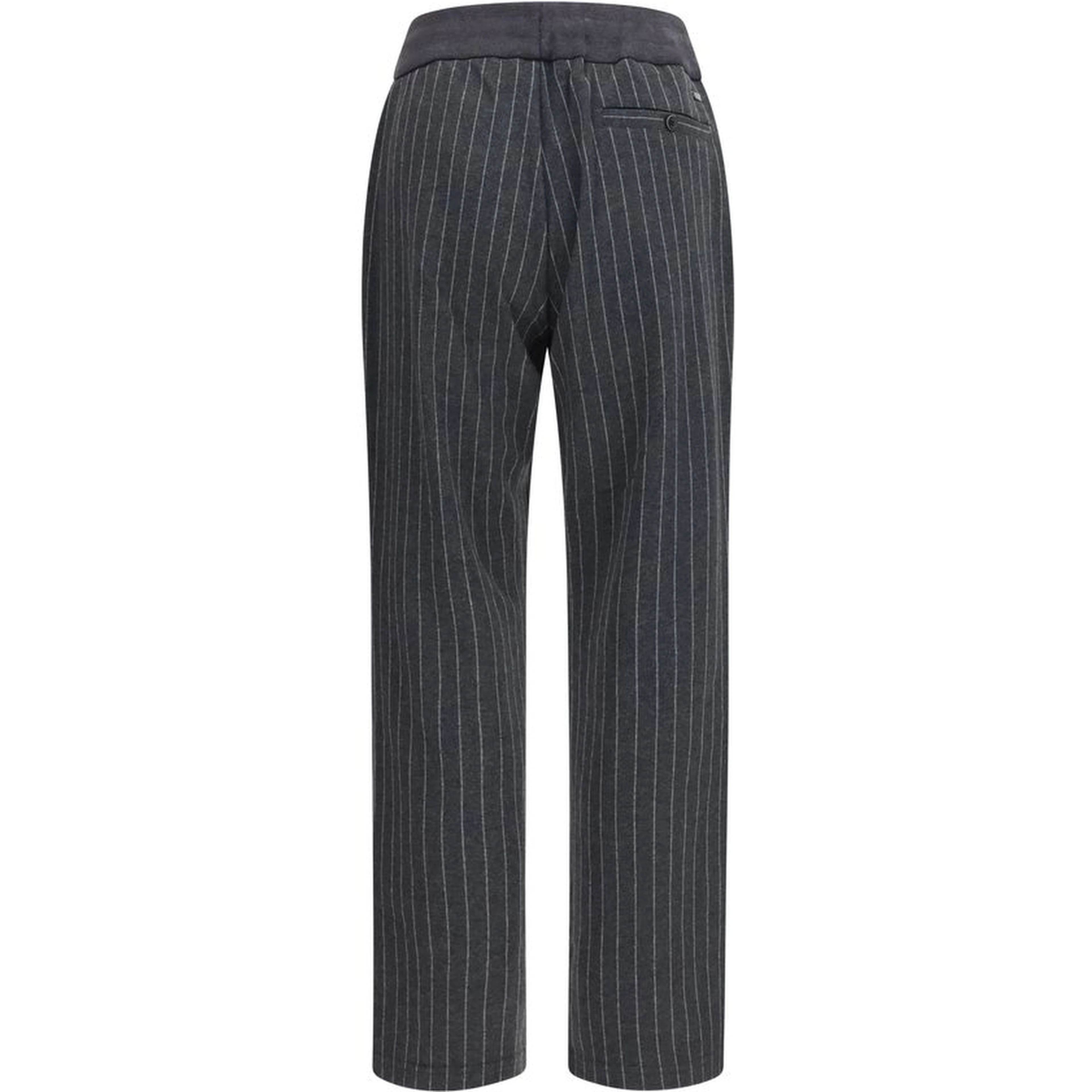 Gray Cotton Casual Pants