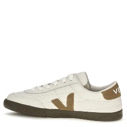White Calf Leather Bos Taurus Low Top Sneakers