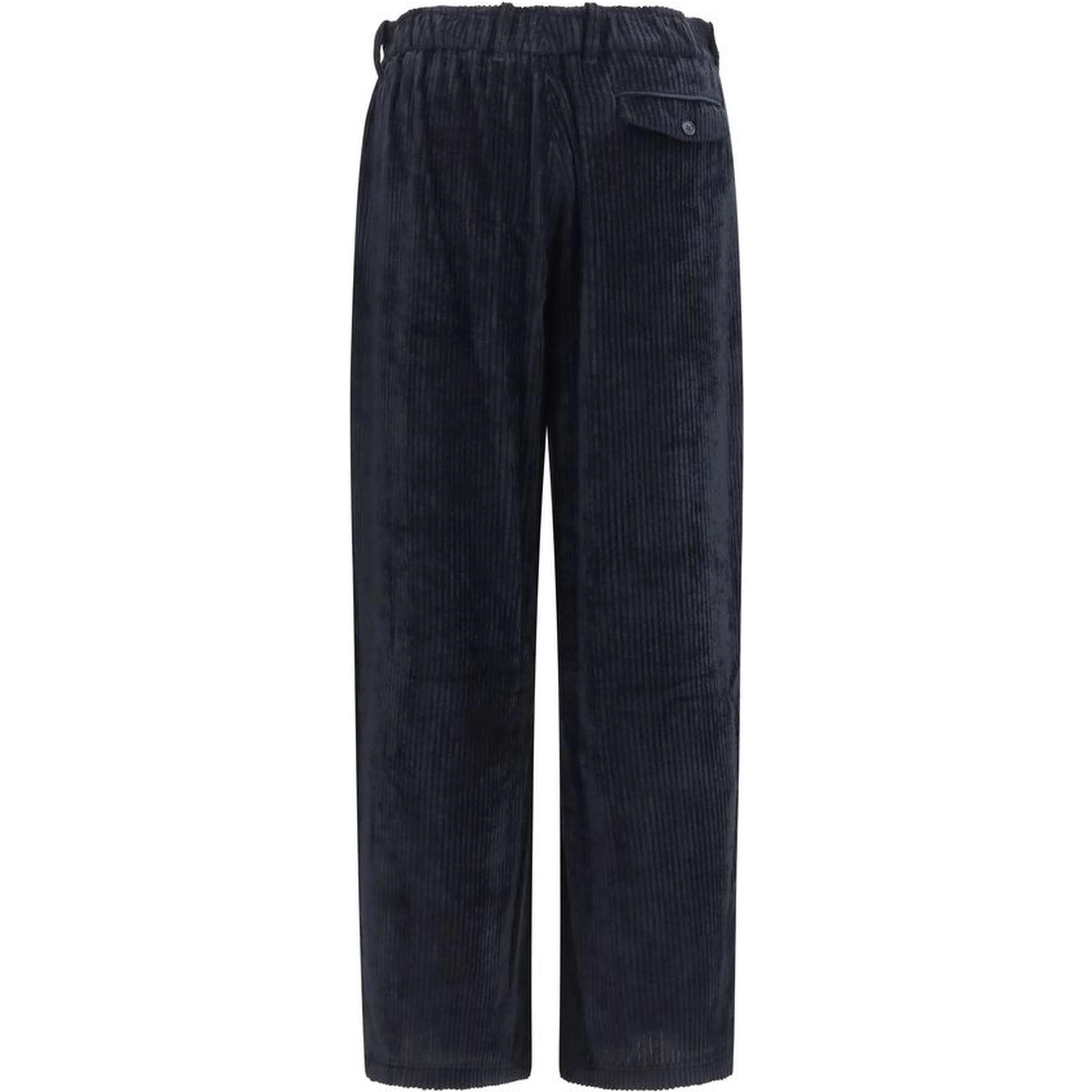 Black Viscose Casual Pants