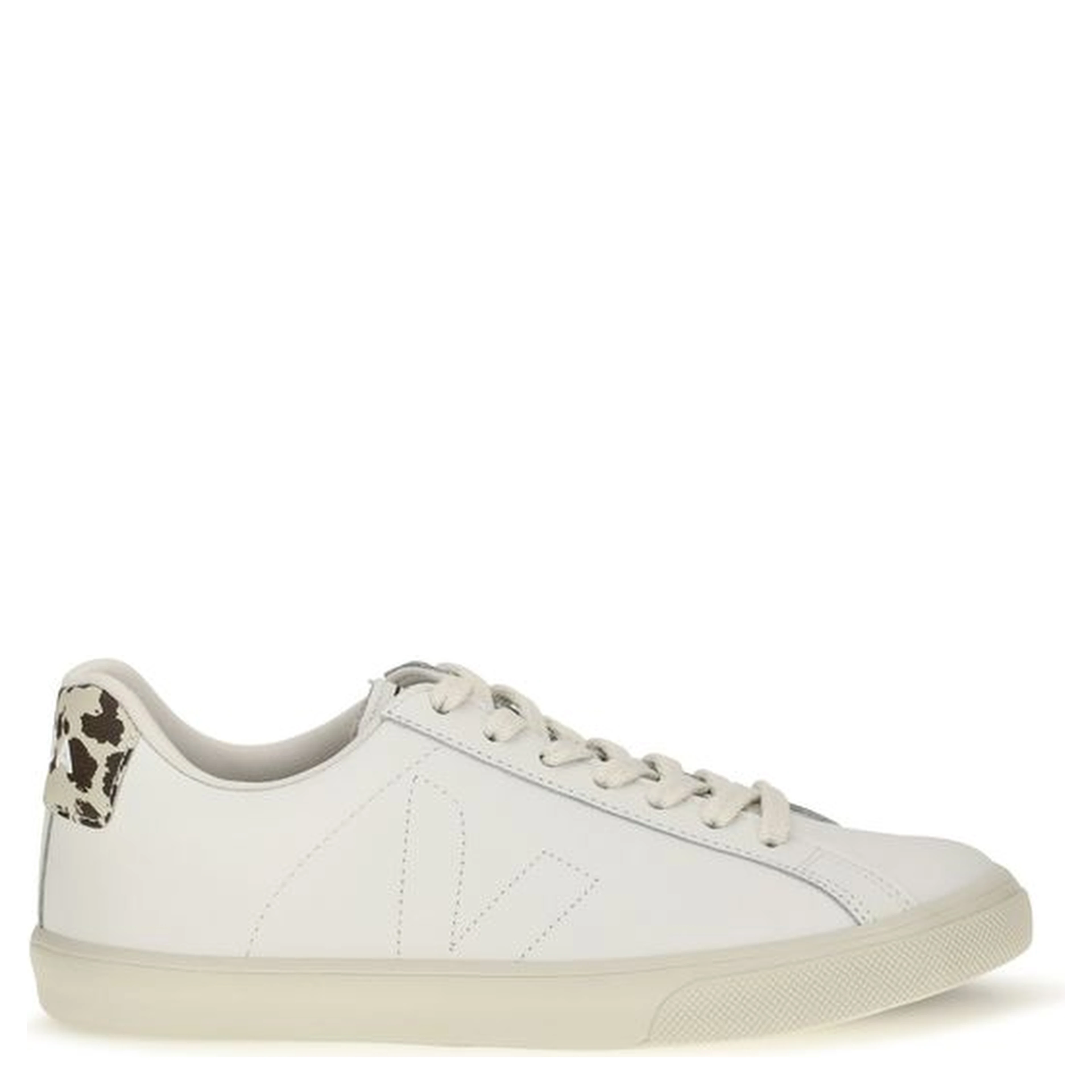 White Calf Leather Bos Taurus Low Top Sneakers