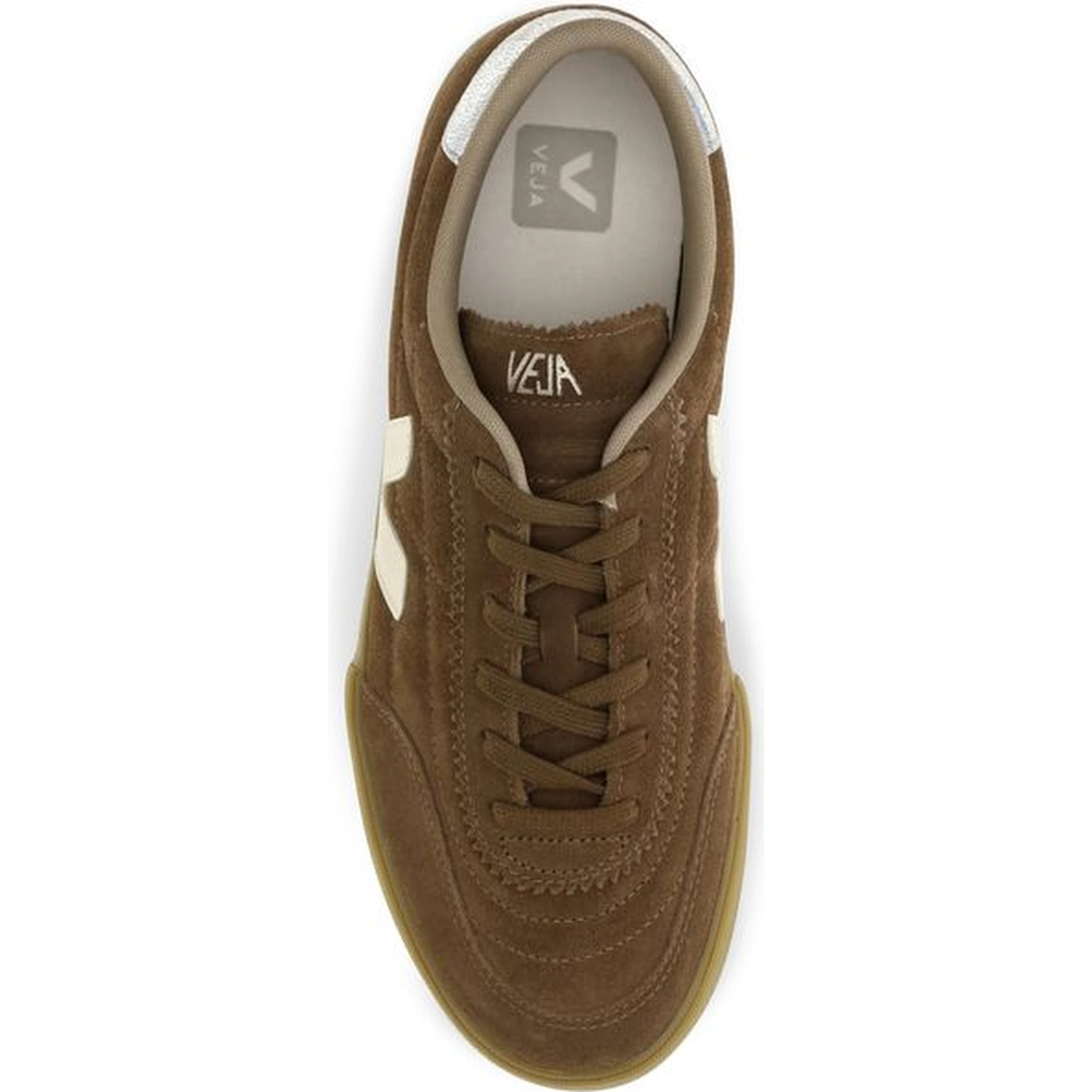 Brown Recycled Polyester Low Top Sneakers