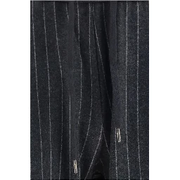 Gray Cotton Casual Pants