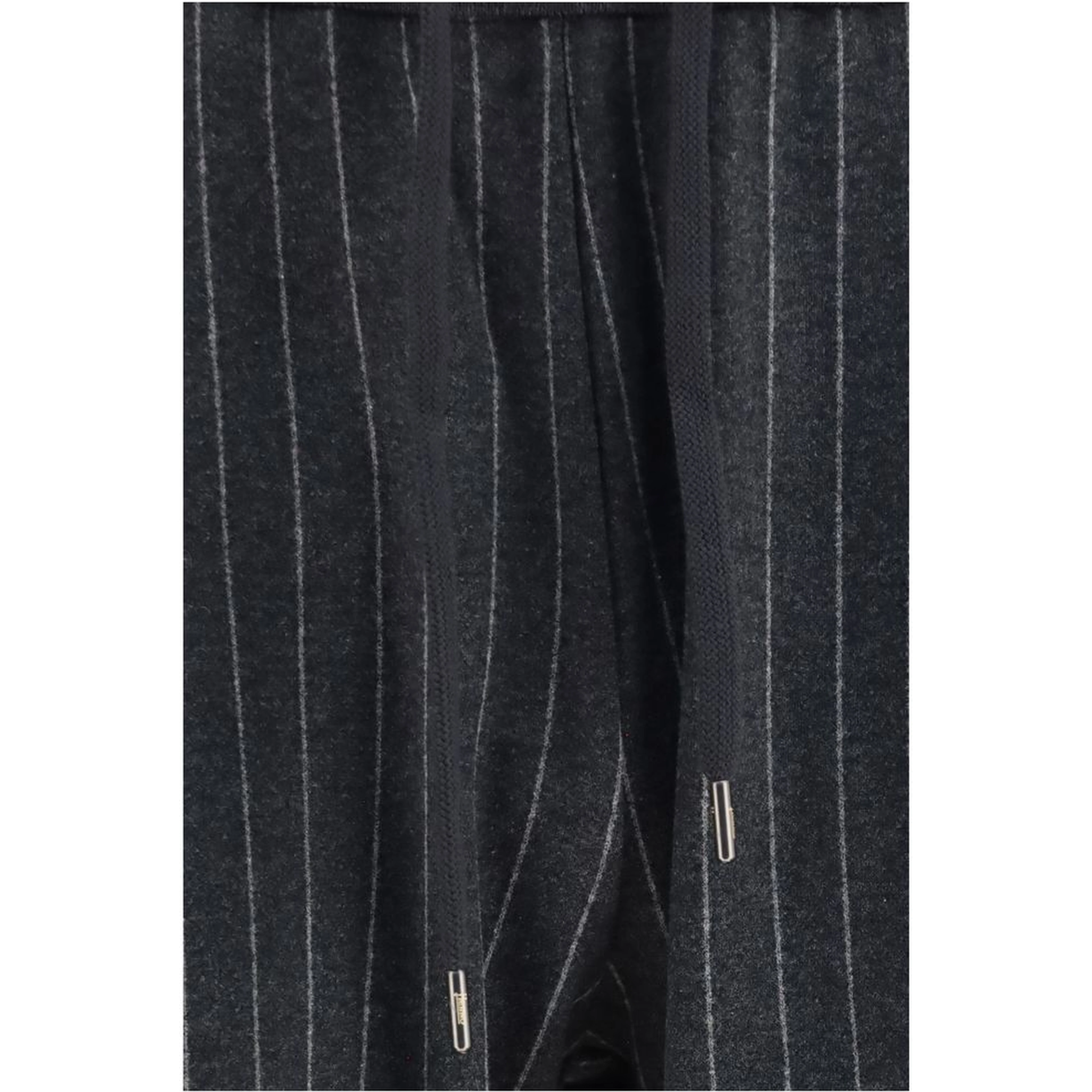 Gray Cotton Casual Pants