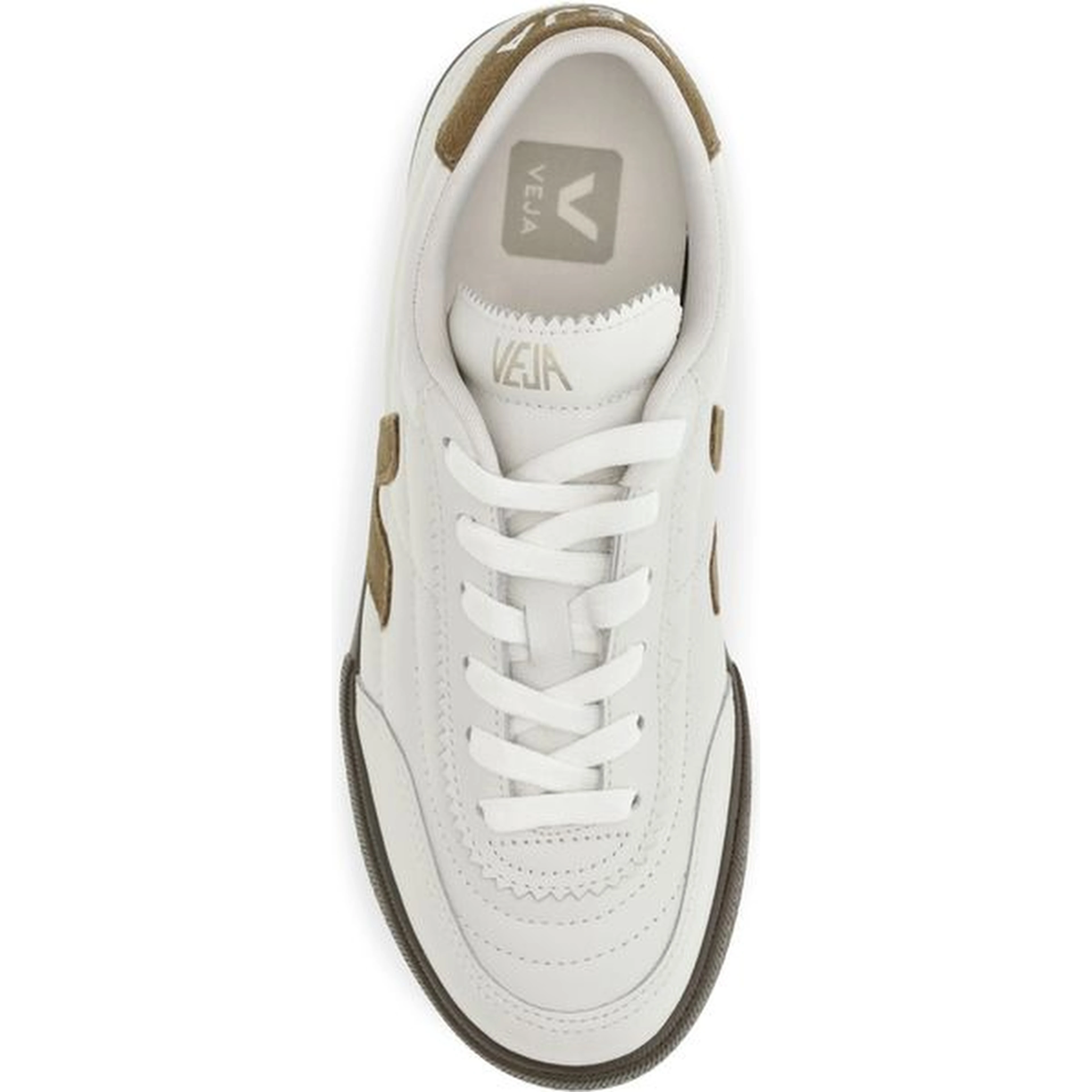 White Calf Leather Bos Taurus Low Top Sneakers