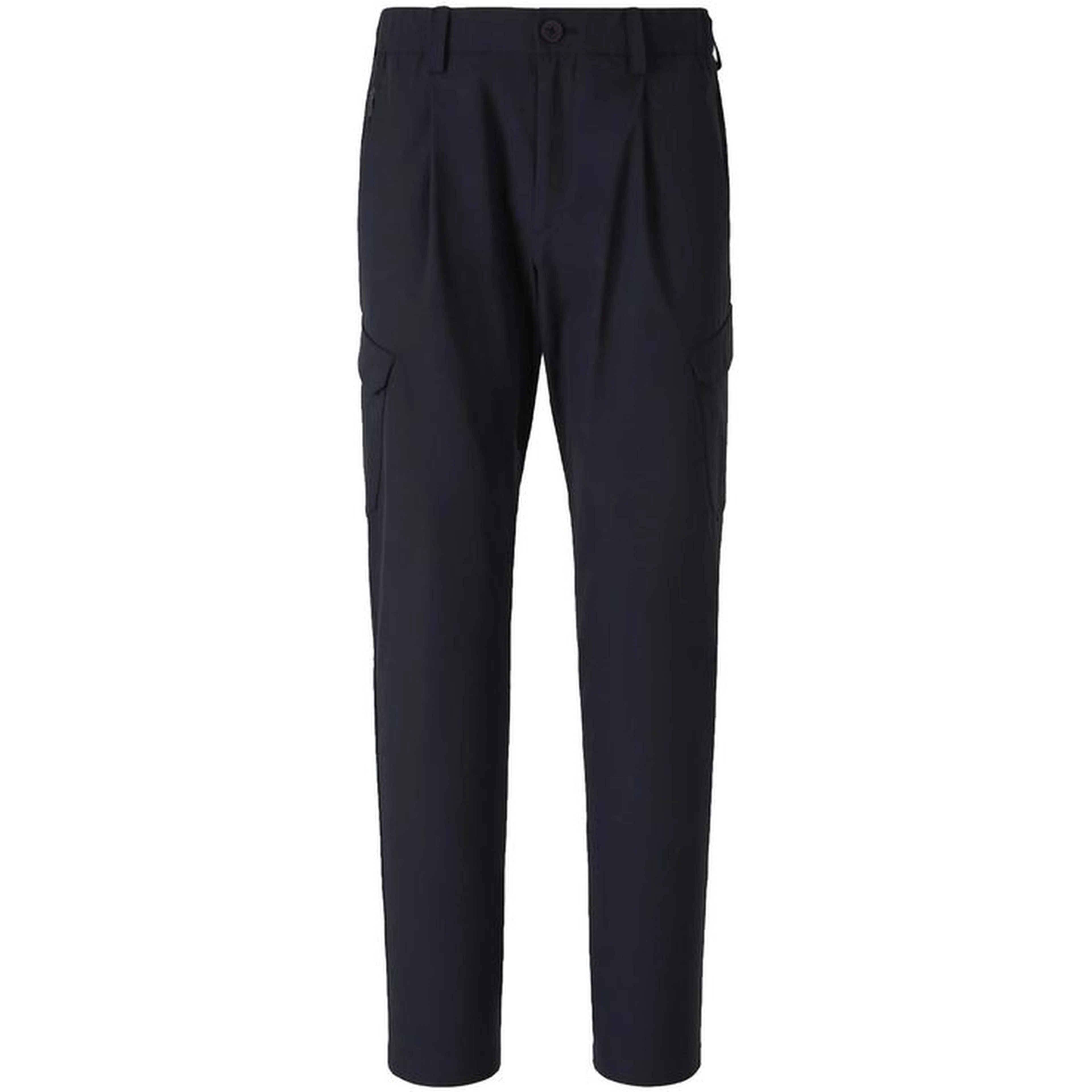 Blue Polyester Cargo Pants