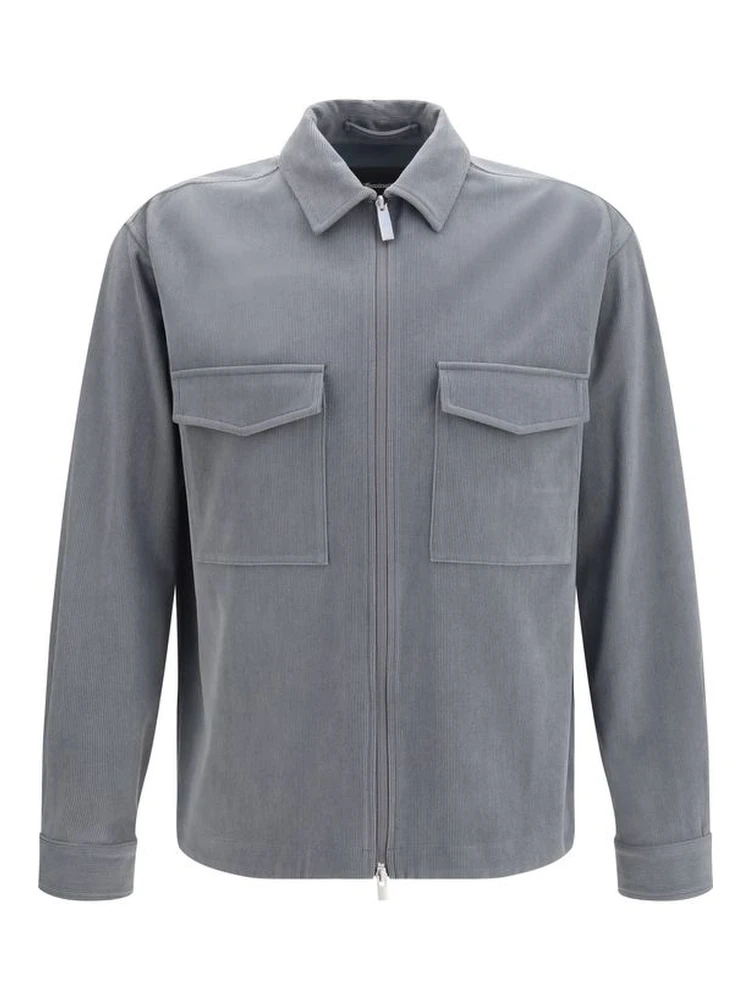 Gray Polyester Jacket