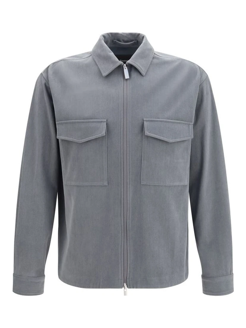 Gray Polyester Jacket