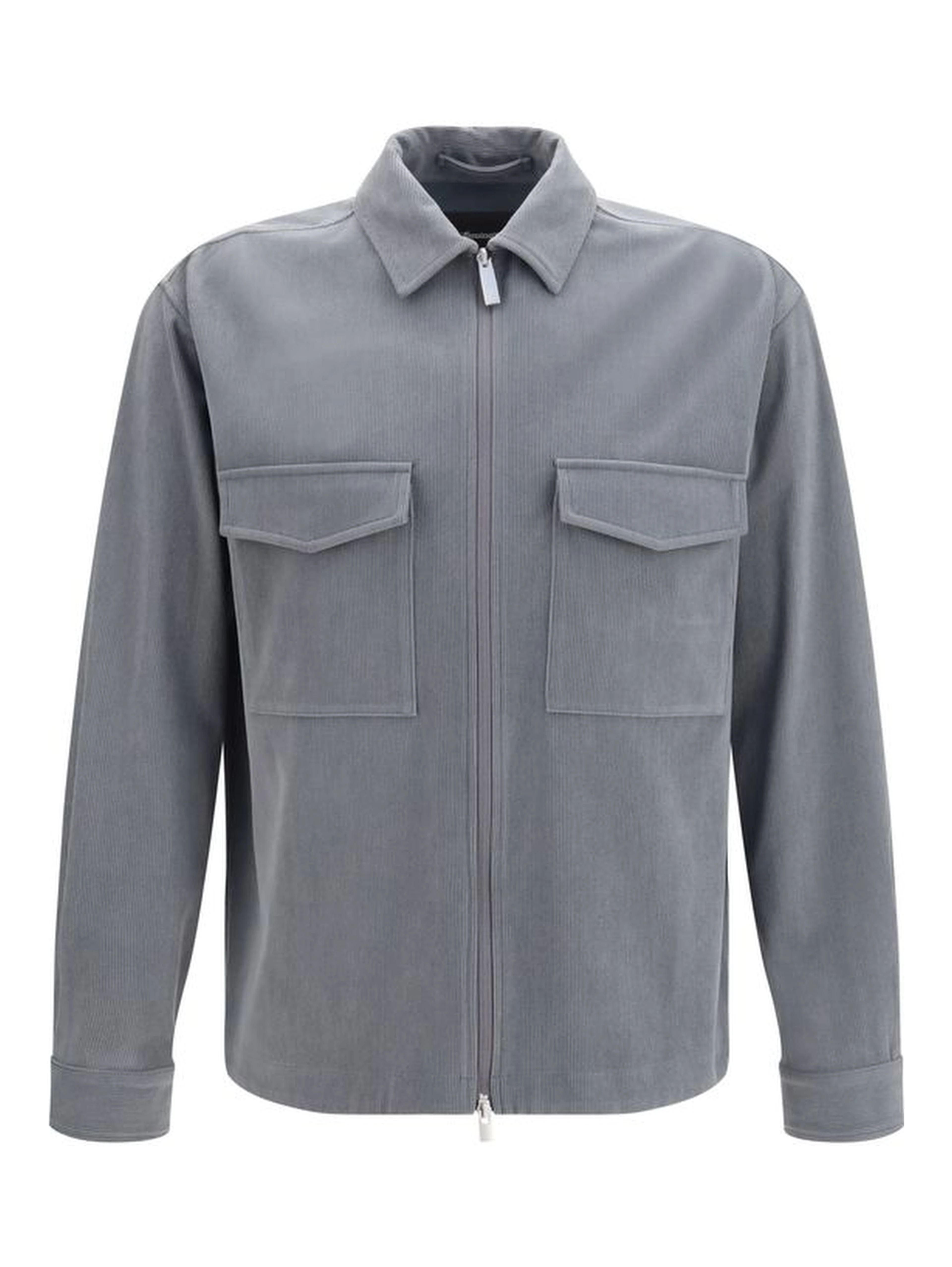 Gray Polyester Jacket