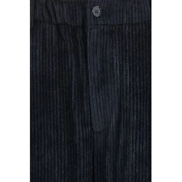 Black Viscose Casual Pants