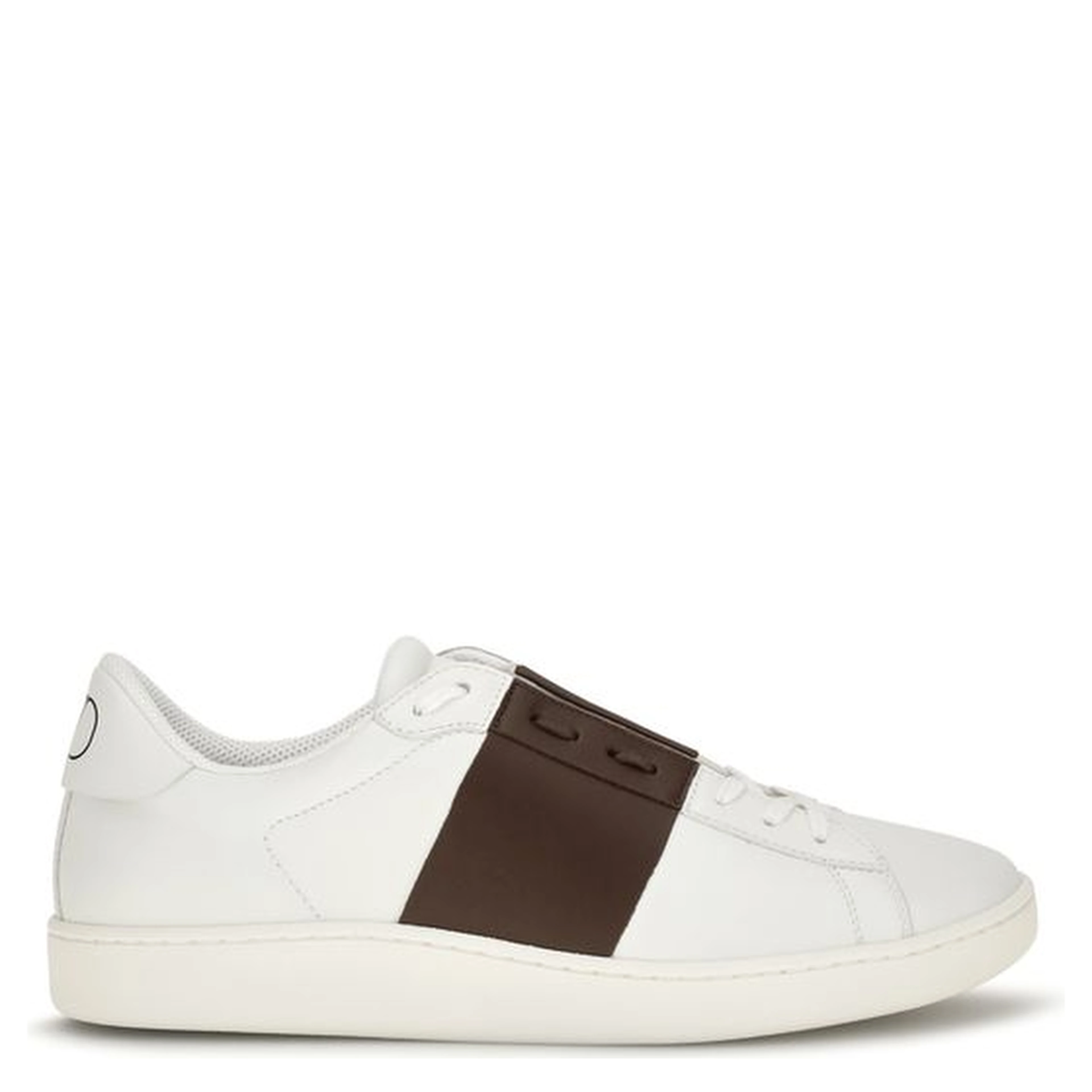 White Calf Leather Bos Taurus Low Top Sneakers