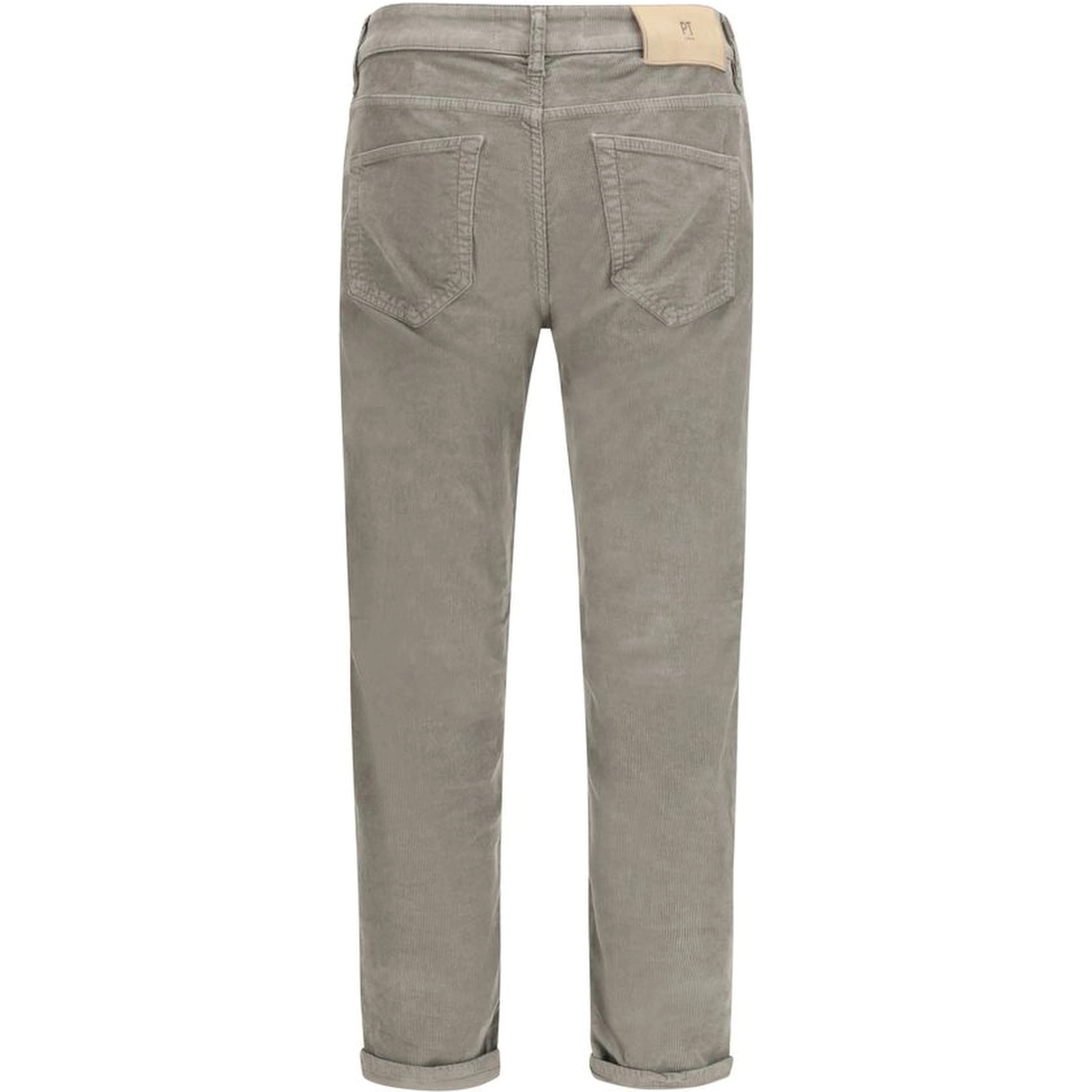 Gray Cotton Casual Pants