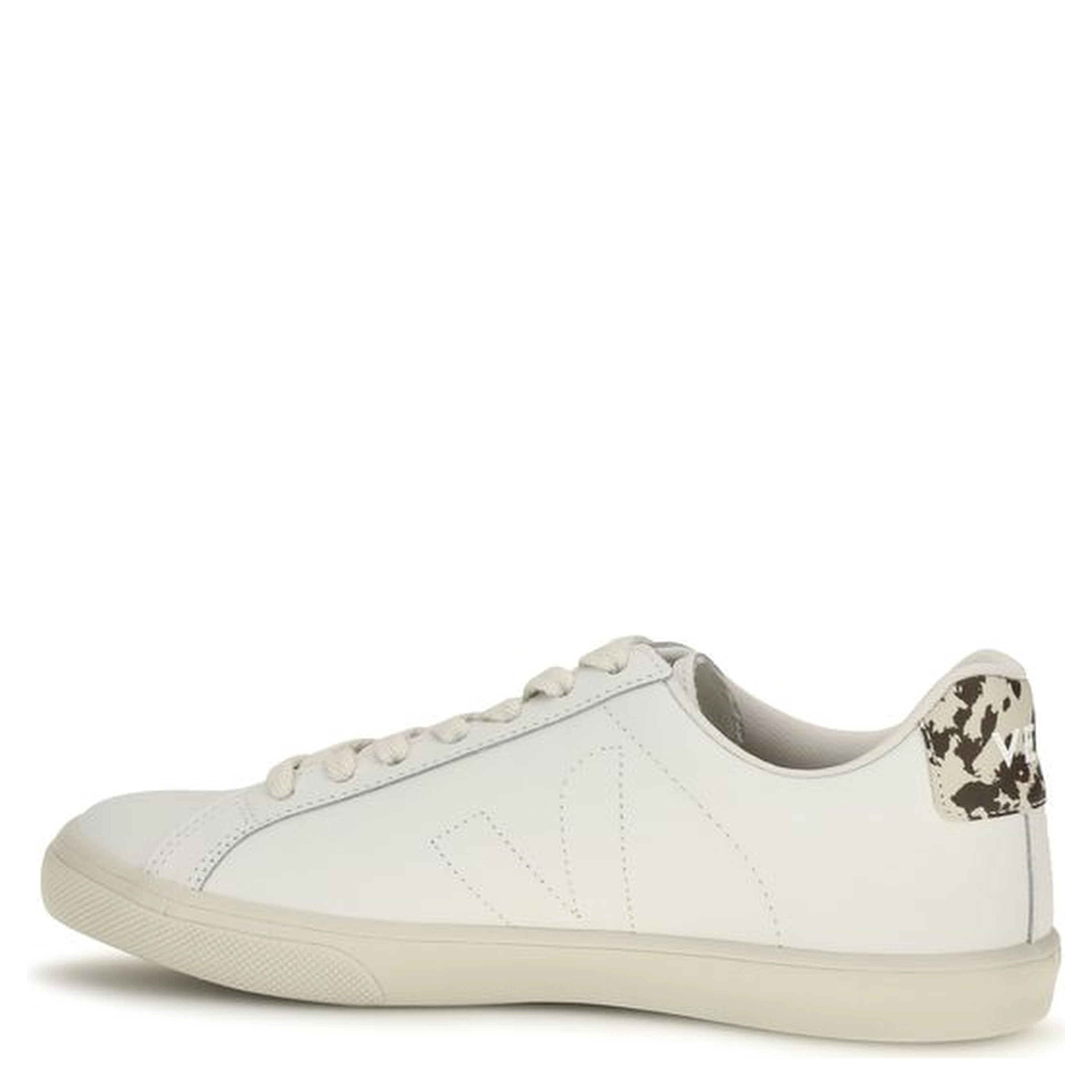 White Calf Leather Bos Taurus Low Top Sneakers