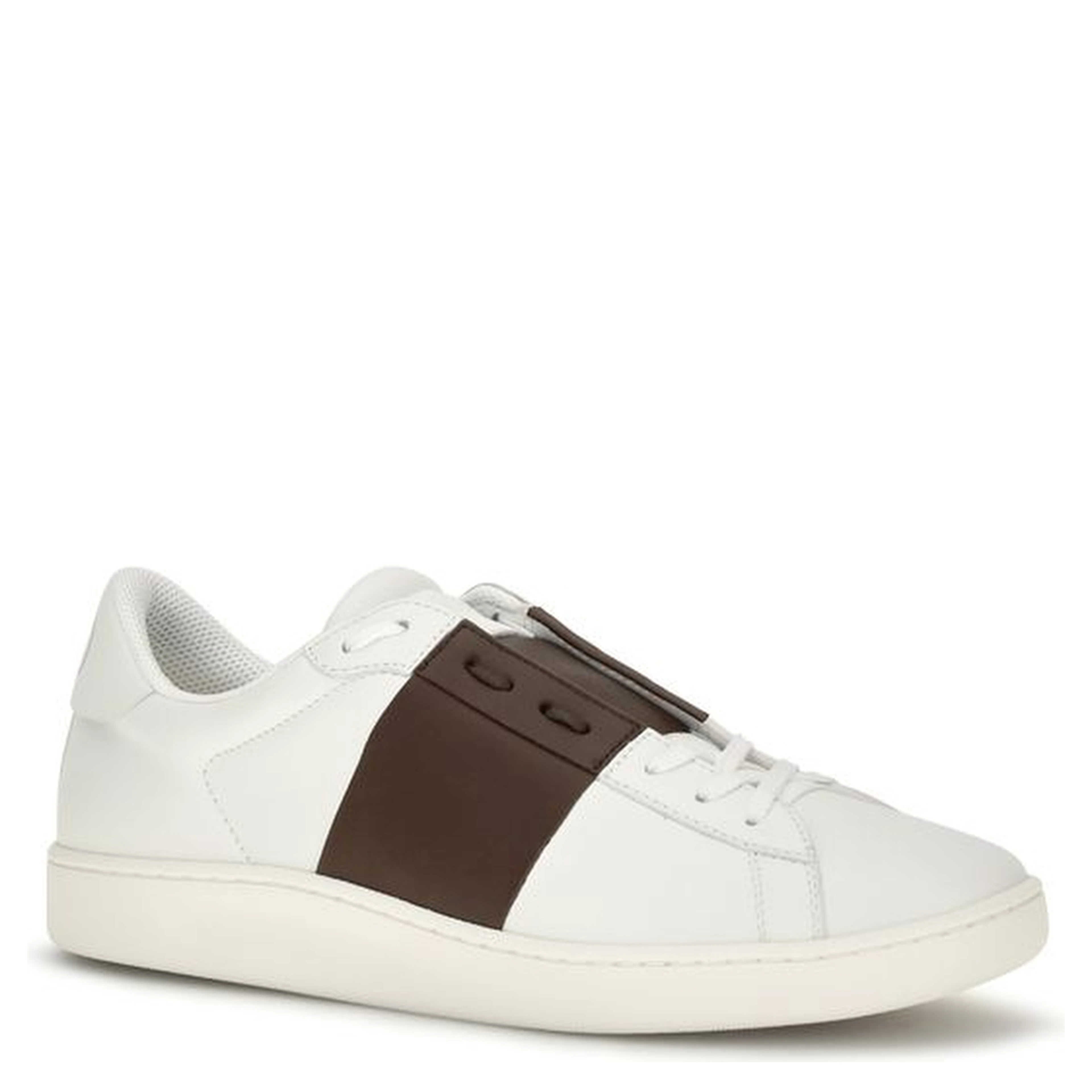 White Calf Leather Bos Taurus Low Top Sneakers