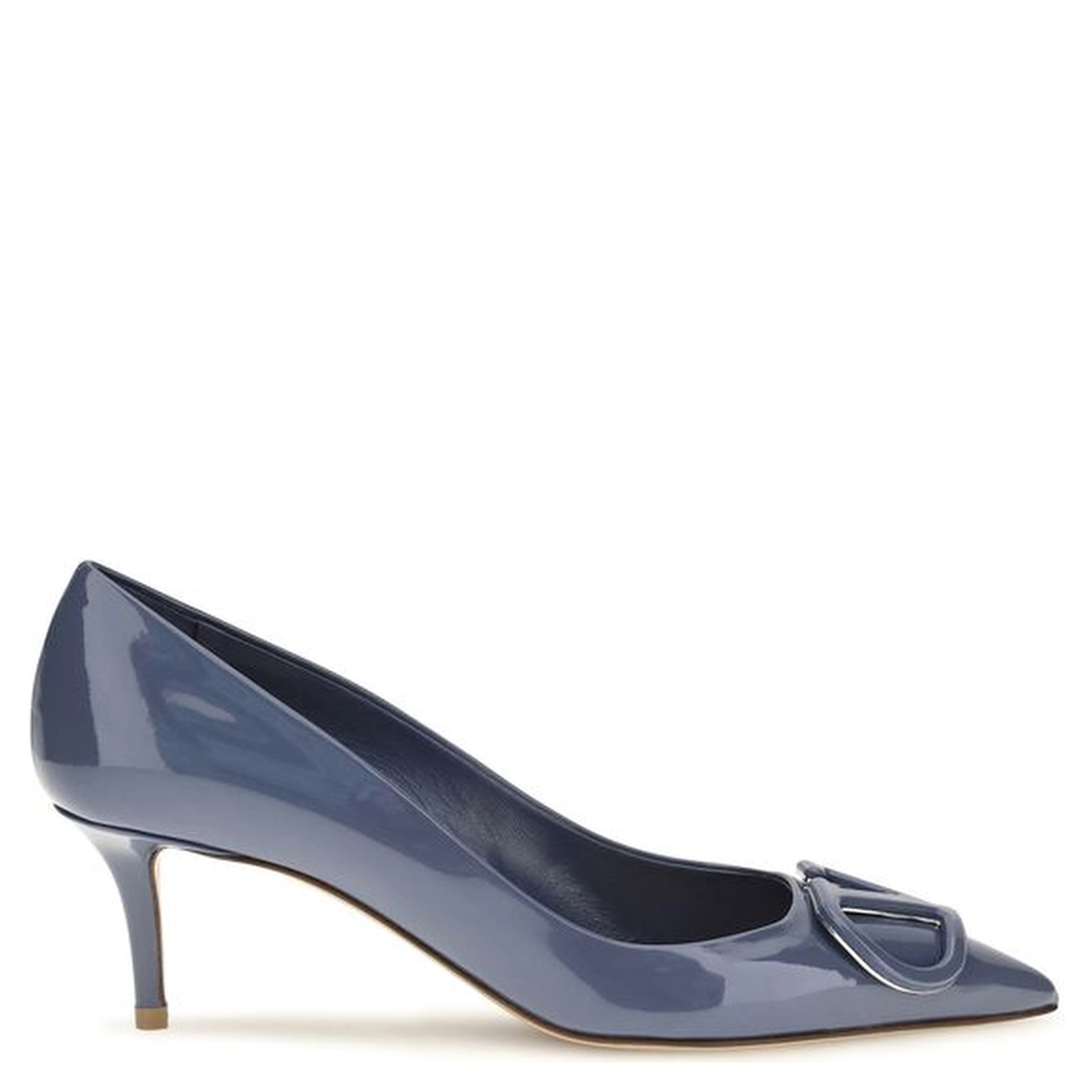 Blue Calf Leather Bos Taurus High Heel Pumps
