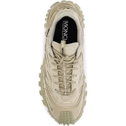 Beige Calf Leather Bos Taurus Athletic Sneakers