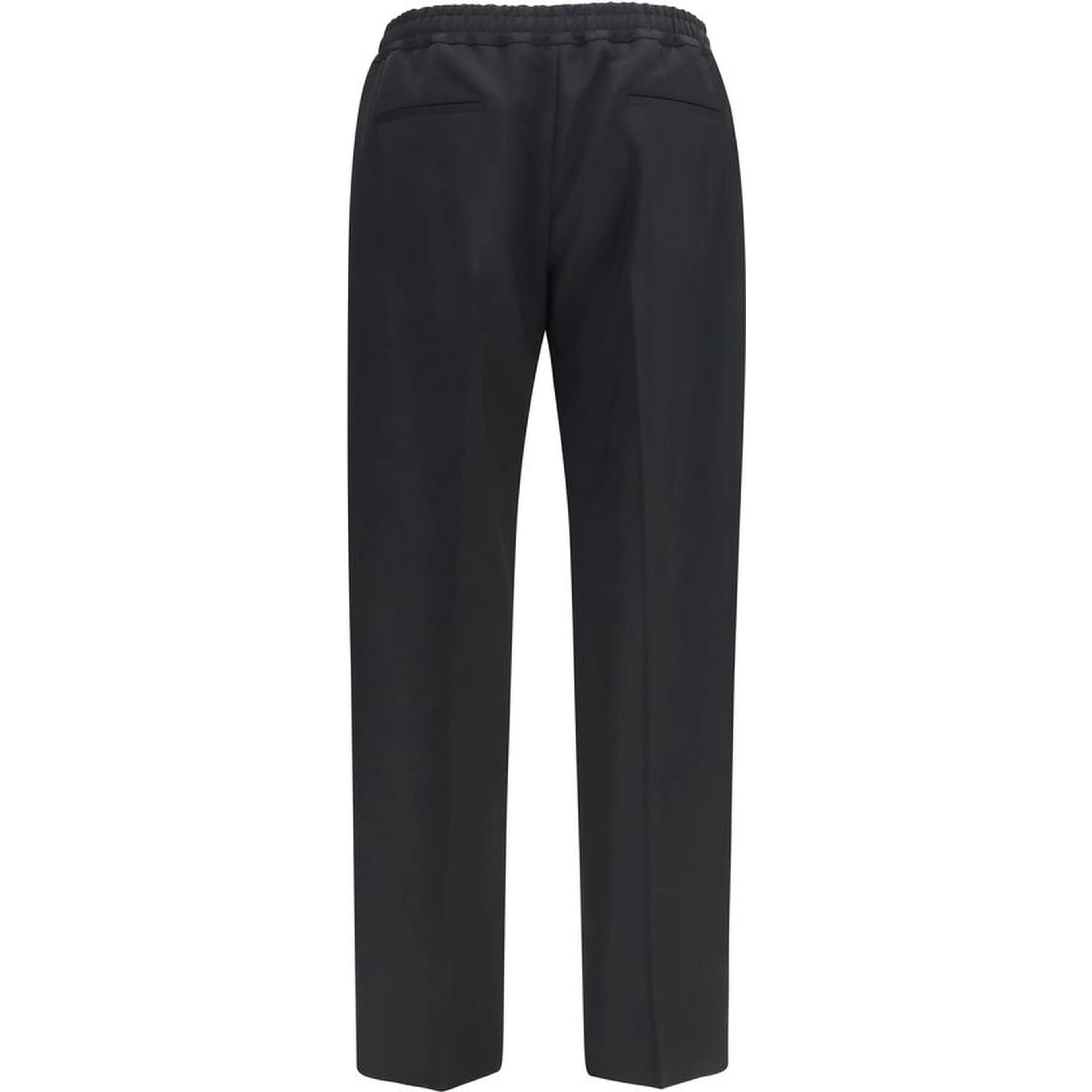 Black Cotton Chino Pants