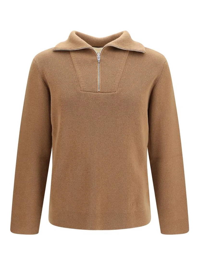 Brown Wool Oves Aries Sweatshirt
