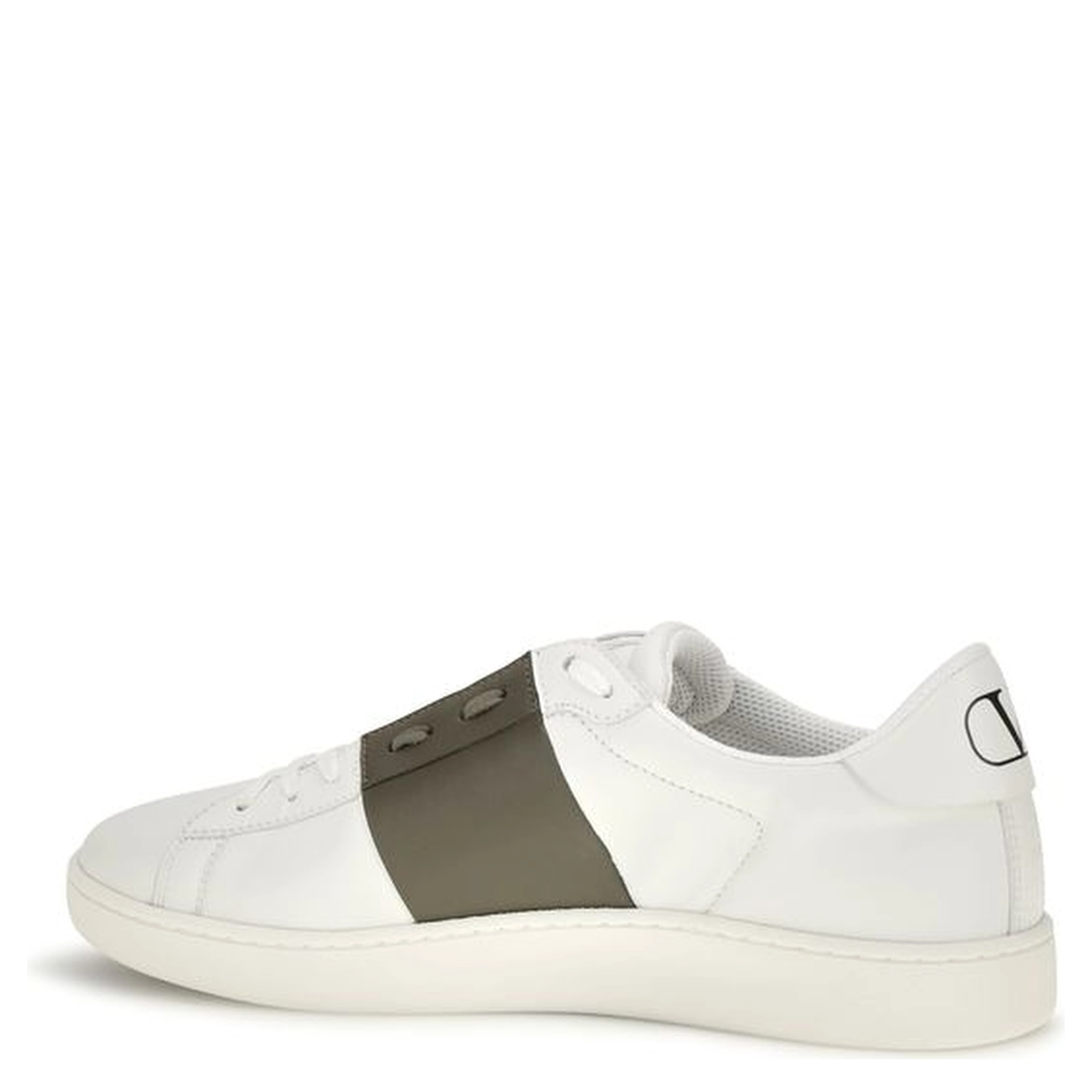 White Calf Leather Bos Taurus Low Top Sneakers