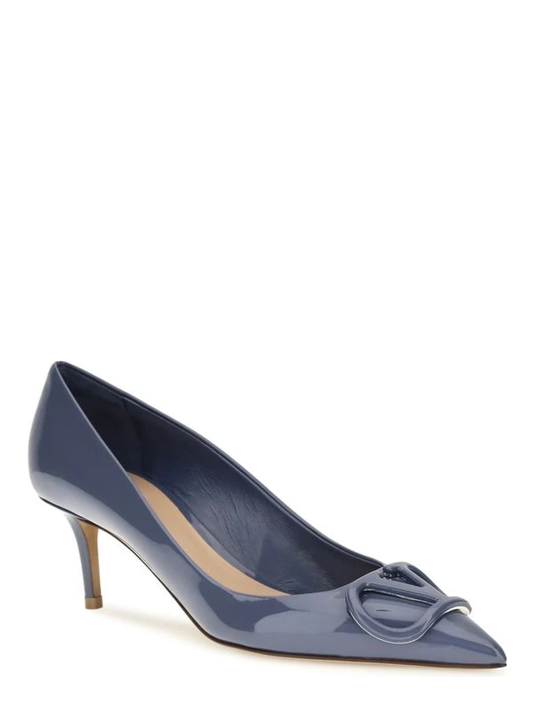 Blue Calf Leather Bos Taurus High Heel Pumps alternative