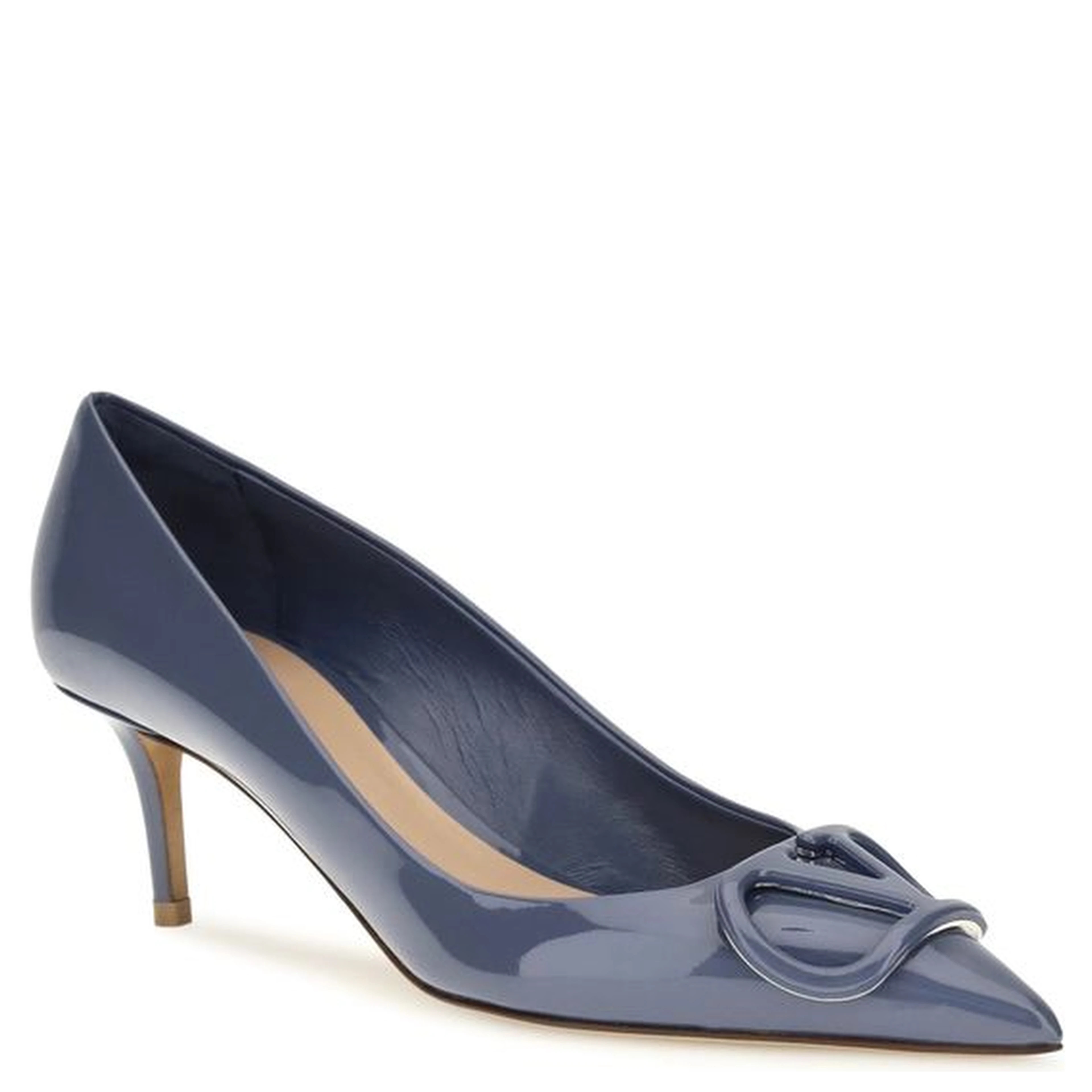 Blue Calf Leather Bos Taurus High Heel Pumps
