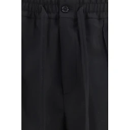 Black Cotton Chino Pants