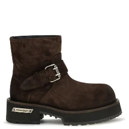 Brown Calf Leather Bos Taurus Ankle Boots