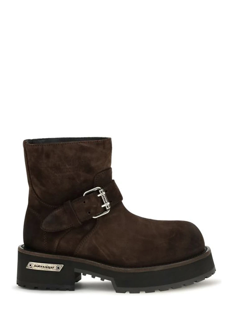 Brown Calf Leather Bos Taurus Ankle Boots