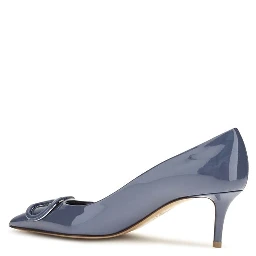 Blue Calf Leather Bos Taurus High Heel Pumps